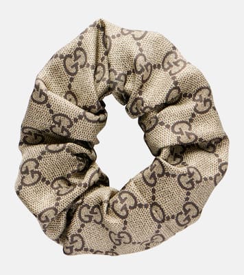 GG jacquard silk scrunchie | Gucci