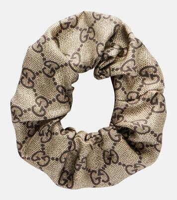 GG jacquard silk scrunchie | Gucci