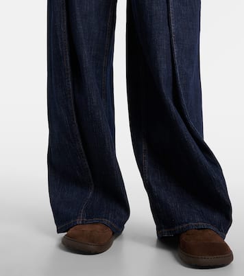 Belted high-rise wide-leg jeans | Loewe