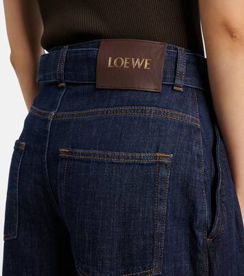 Belted high-rise wide-leg jeans | Loewe