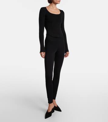 High-rise leggings | Alaïa