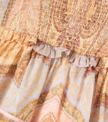 Awaken shirred tiered cotton dress | Zimmermann Kids