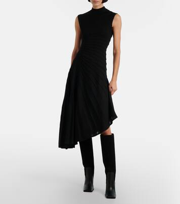 90 leather and suede knee-high boots | Alaïa