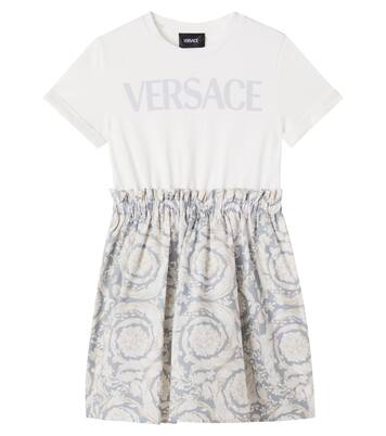 Robe Barocco Kids en coton | Versace Kids