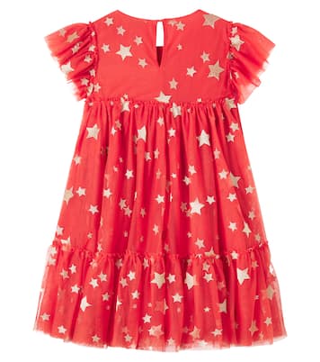 Ditsy Stars embroidered tulle dress | Stella McCartney Kids