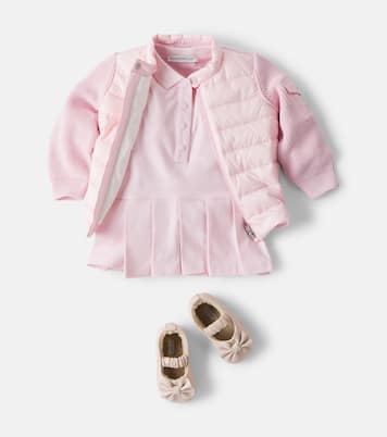 Baby cotton-blend piqué polo dress | Moncler Enfant