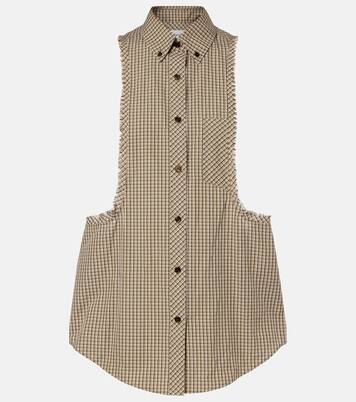 Checked cotton shirt | Versace