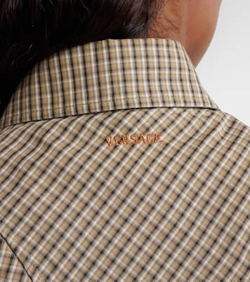 Checked cotton shirt | Versace