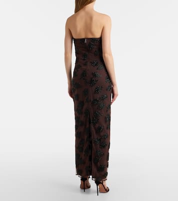 Beaded floral maxi dress | Rotate