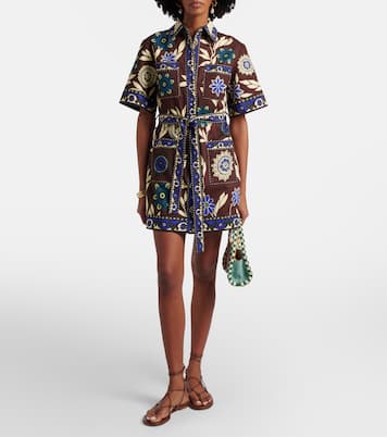 Jasper printed cotton shirt dress | Alémais