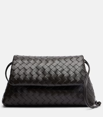 Notte Intrecciato leather shoulder bag | Bottega Veneta