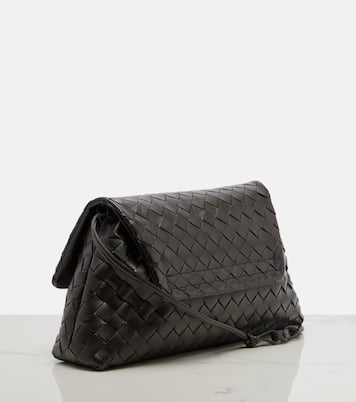 Notte Intrecciato leather shoulder bag | Bottega Veneta