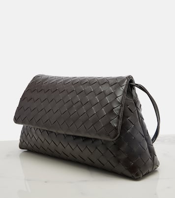 Notte Intrecciato leather shoulder bag | Bottega Veneta