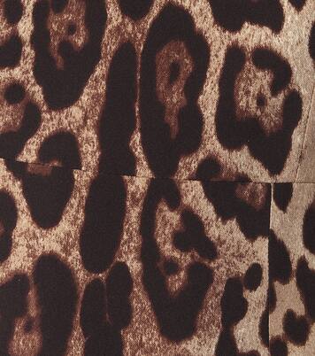 Abito a stampa leopardo in seta stretch | Dolce&Gabbana