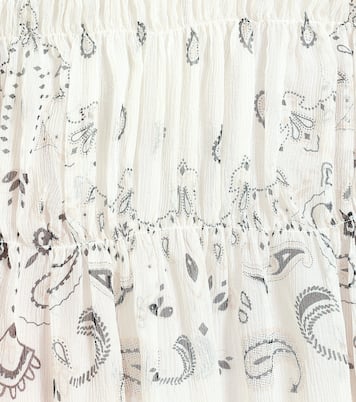 Abito a stampa in chiffon di seta | Amiri