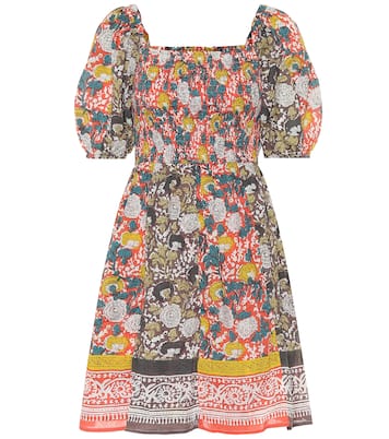Taria floral cotton minidress | Velvet
