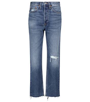High-rise distressed jeans | Re/Done