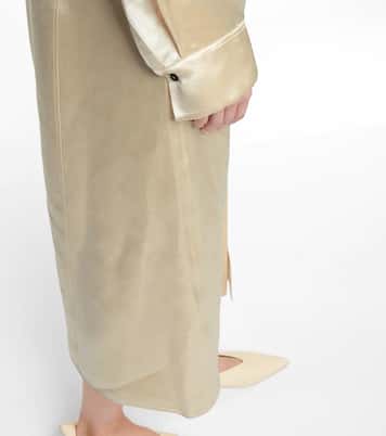 Asymmetric satin midi dress | Jil Sander