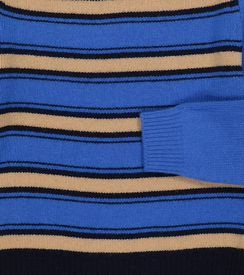 Poa striped cashmere sweater | Caramel