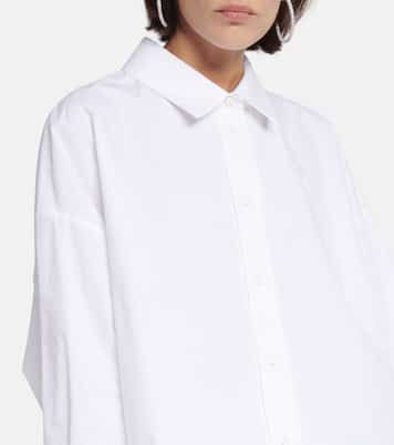 Camicia asimmetrica in popeline di cotone | The Attico