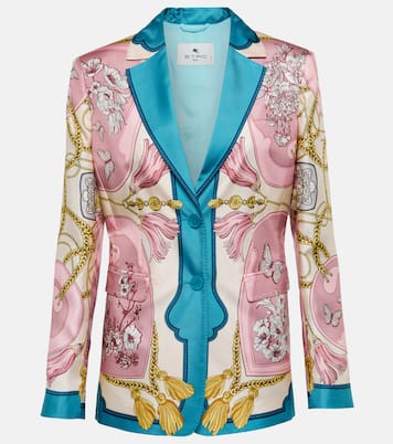 Blazer in seta con stampa | Etro