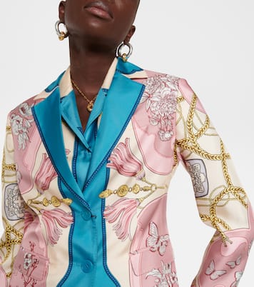 Blazer in seta con stampa | Etro