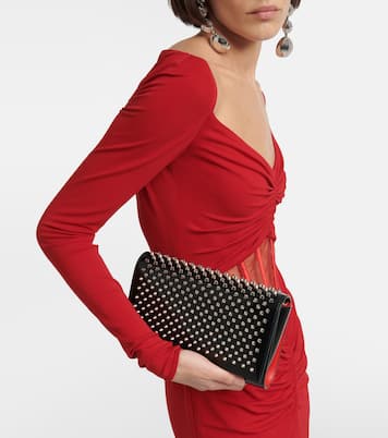 Clutch Paloma in vernice con borchie | Christian Louboutin