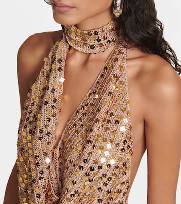 Tipo sequined halterneck minidress | Aya Muse