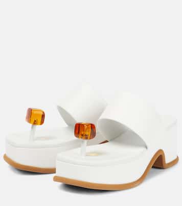 Plateausandalen aus Leder | Dries Van Noten