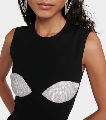 Crystal-embellished bodycon minidress | Christopher Kane