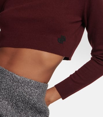 Jersey cropped de lana y cachemir | Patou
