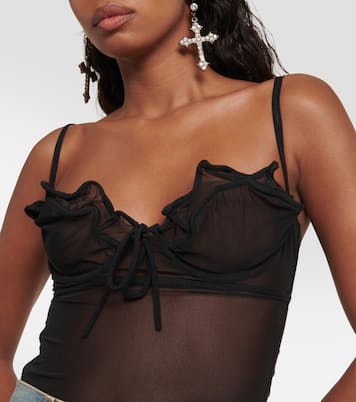 Wire Brasier mesh bodysuit | Y/Project