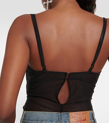 Wire Brasier mesh bodysuit | Y/Project