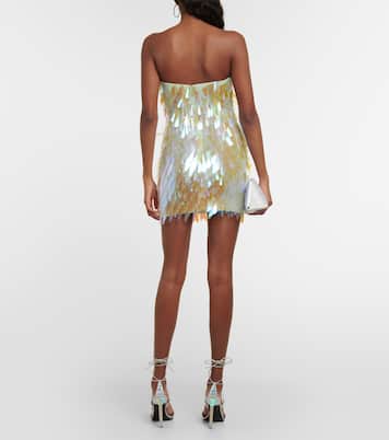 Verziertes Minikleid aus Seide | The Attico