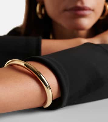 Samira Slice 10kt gold-plated cuff bracelet | Jennifer Fisher