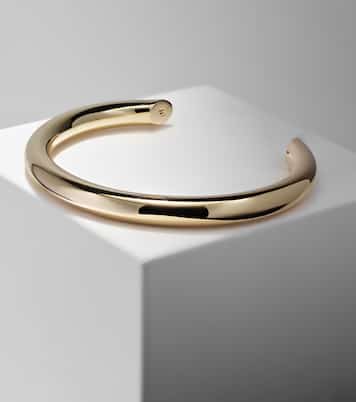 Samira Slice 10kt gold-plated cuff bracelet | Jennifer Fisher