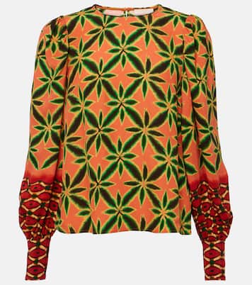 Blouse Lilliana imprimée en crêpe | Ulla Johnson