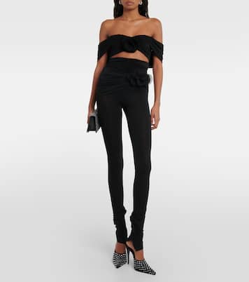 Leggings in jersey con applicazione | Magda Butrym
