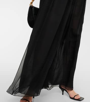 Maxikleid mit Samt | Chloé