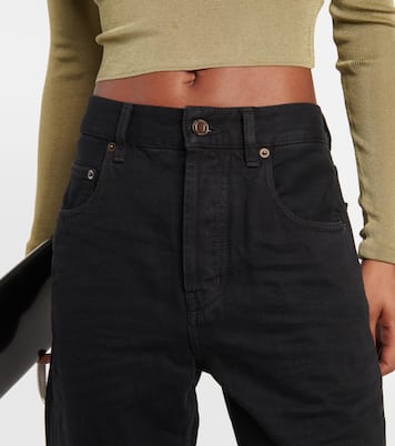 Jeans a gamba larga e vita alta | Saint Laurent