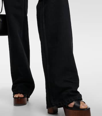 Jeans a gamba larga e vita alta | Saint Laurent