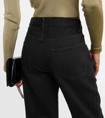 Jeans a gamba larga e vita alta | Saint Laurent