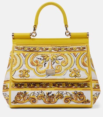 Borsa Sicily Majolica Medium in canvas | Dolce&Gabbana