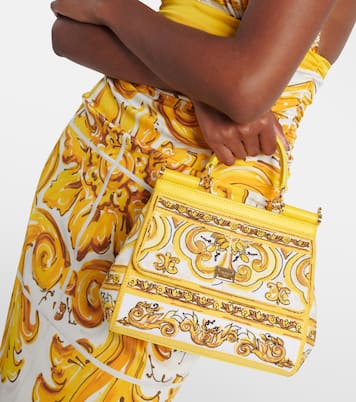Borsa Sicily Majolica Medium in canvas | Dolce&Gabbana