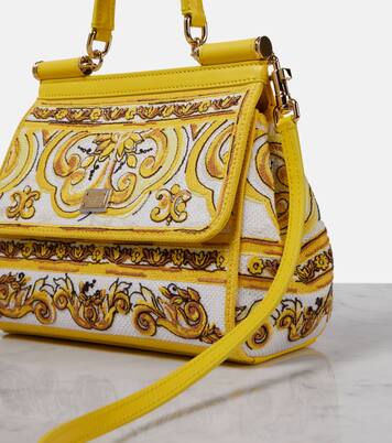 Borsa Sicily Majolica Medium in canvas | Dolce&Gabbana
