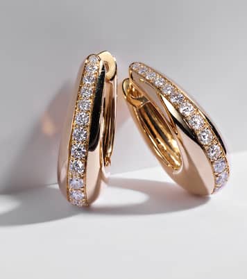 Boucles d'oreilles Chakra Icon en or 18 ct et diamants | Ananya