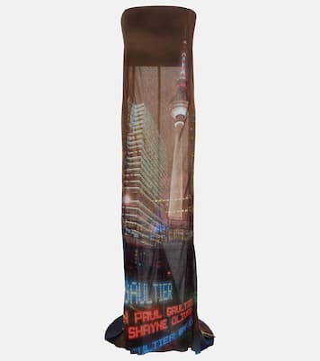  x Shayne Oliver printed tulle gown | Jean Paul Gaultier