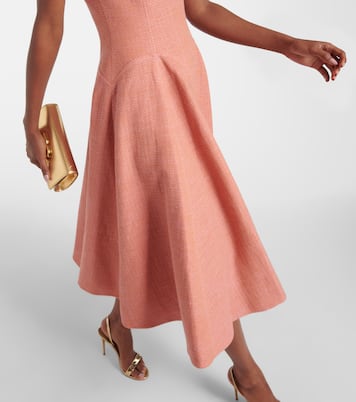 Abito midi Jody in cotone e lino | Emilia Wickstead