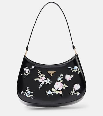 Sac Prada Cleo en cuir à fleurs | Prada