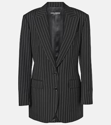 Blazer gessato in lana vergine | Dolce&Gabbana